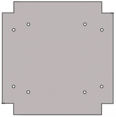 Wall Duct Flat ''X'' Flush Cover 18'' Wall Duct Flat ''X'' Flush Cover 18''
